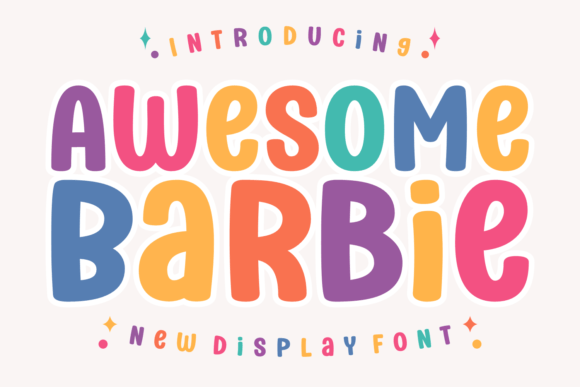 Awesome Barbie: A Quirky Display Font for Scroll-Stopping Digital Content