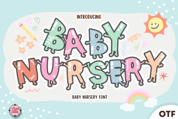 Baby-Nursery Font: A Playful Display Typeface for Digital Branding