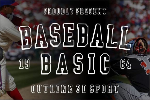 Baseball Basic: A Bold Display Font for Sports-Inspired Branding