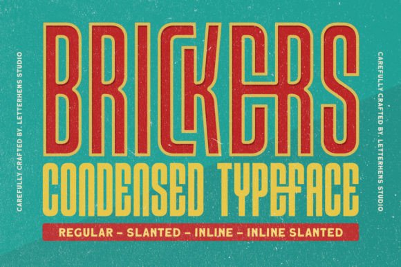 Brickers: A Condensed Display Font for High-Impact Campaign Graphics