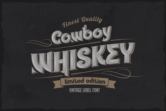 Cowboy Whiskey: A Bold Display Font for Business Branding