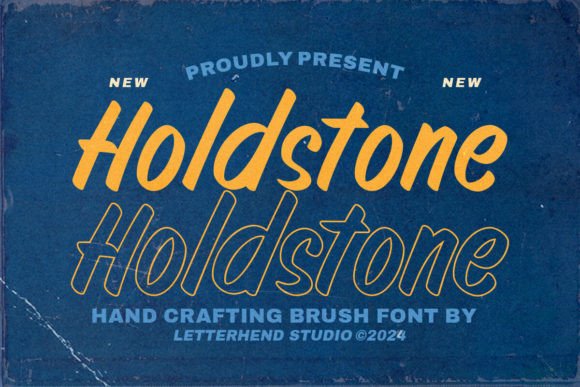 Elevate Your Craft with Holdstone: A Handcrafted Brush Font for Display and Design