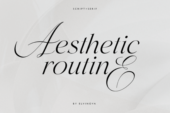Elevating Craft Designs with Aesthetic Routine Duo Font