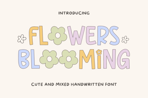 Flowers Bloooming: A Charming Display Font for Web Designers