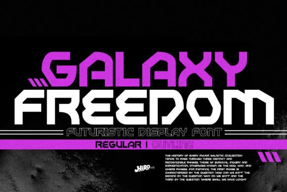 Galaxy Freedom: A Futuristic Display Font for Modern Editorial Design
