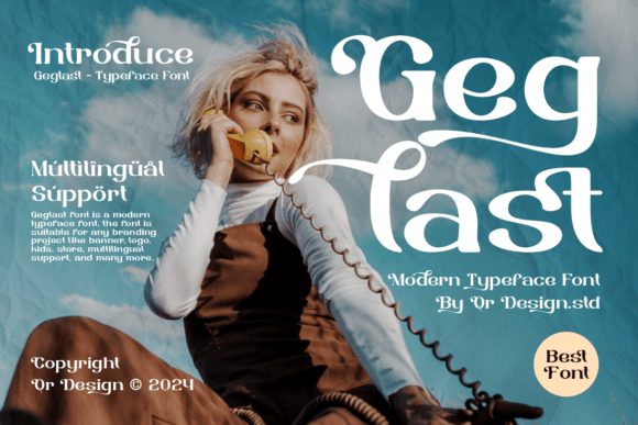 Geglast: A Stylish Display Font for Modern Web and Digital Design