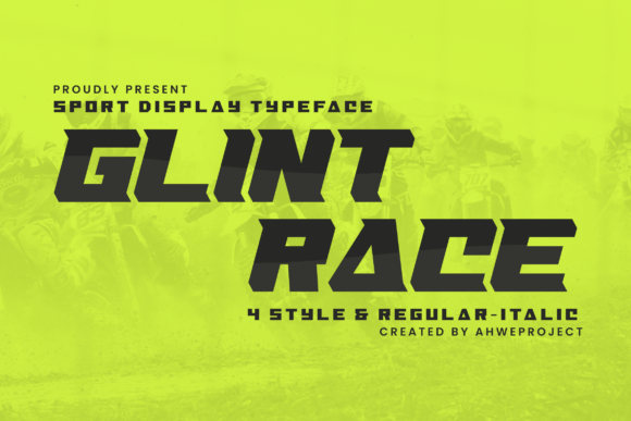 Glint Race: A Bold Display Font for Dynamic Editorial Design