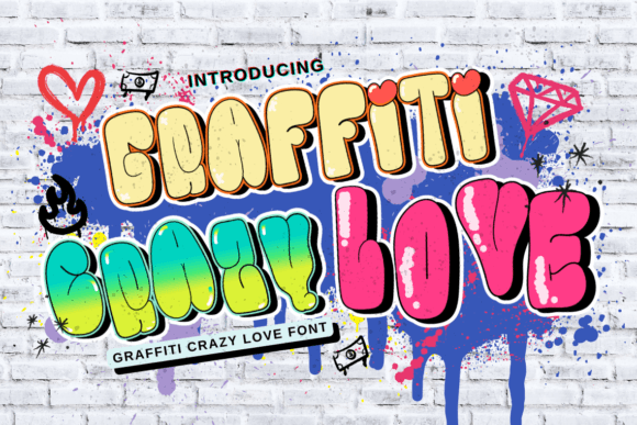 Graffiti Crazy Love Font: A Bold Display Typeface for Creative Brands