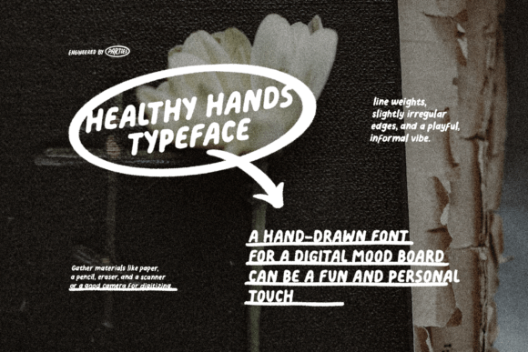 Healthy Hands: A Hand-Drawn Font That Adds Personality to Digital Publishing