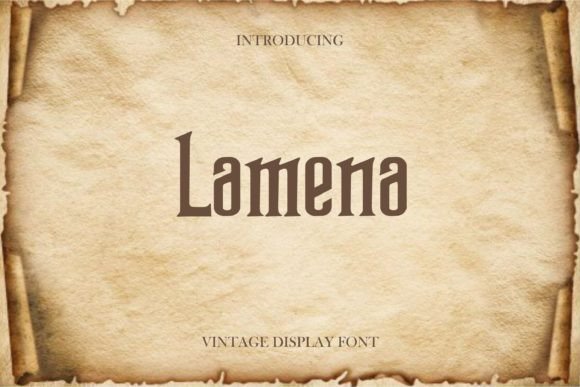 Lamena: A Bold Display Font for High-Impact Campaign Typography