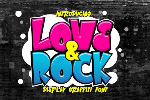 Love and Rock: A Bold Display Font for Whimsical Branding Projects