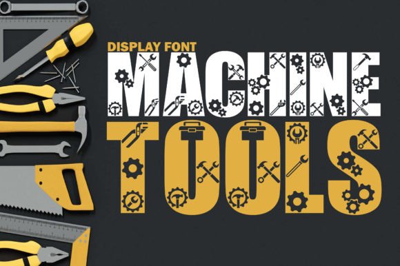 Machine Tools: A Playful Display Font for Editorial Charm