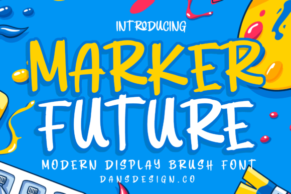 Marker Future: A Bold Display Font for Crafters and Product Designers