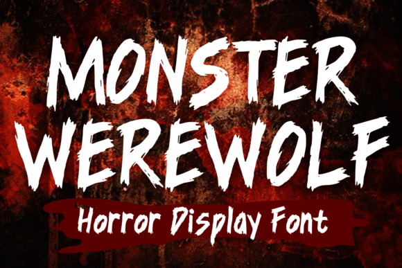 Monster Werewolf: A Bold Display Font for Horror-Inspired Editorial Design