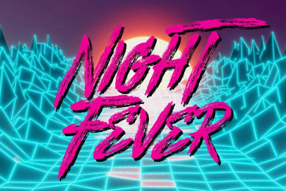 Night Fever Font: A Retro Disco Typeface for Bold Web Design