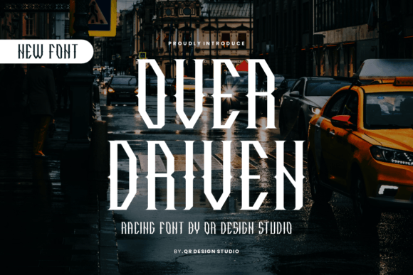 Over Driven: A Bold Display Font for Modern Web Design