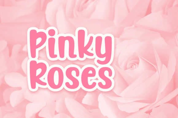 Pinky Roses: A Handcrafted Display Font for Editorial Elegance