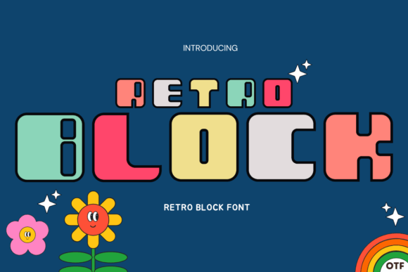 Retro Block Font: A Stylish Typeface for Small Business Branding