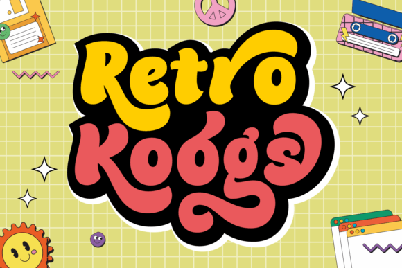 Retro Koogs: A Bold Display Font for Stylish Editorial Design