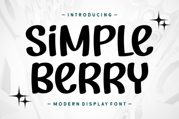Simple Berry: A Fresh Display Font for Modern Editorial Design