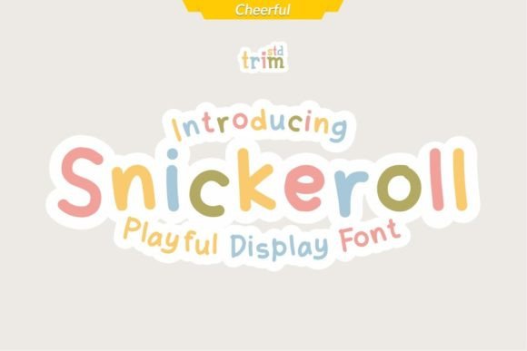 Snickeroll: A Playful Display Font That Brings Handmade Designs to Life