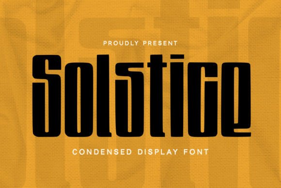 Solstice Font: Elevate Your Brand with a Modern Display Typeface