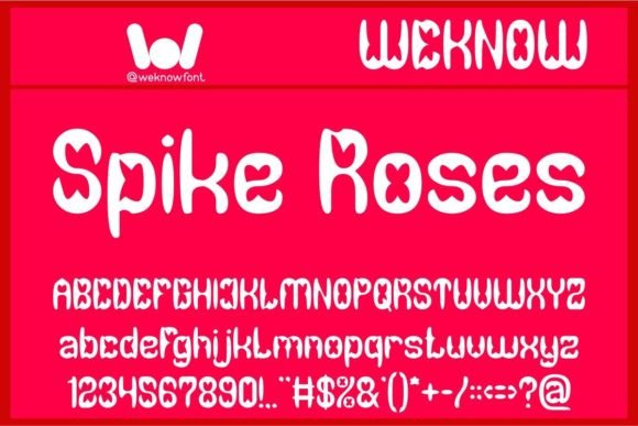 Spike Roses: A Bold Display Font for Striking Editorial Design