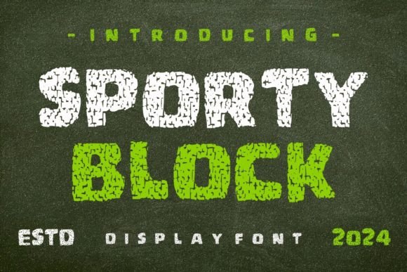 Sporty Block: A Bold Display Font for Modern Web Design Projects