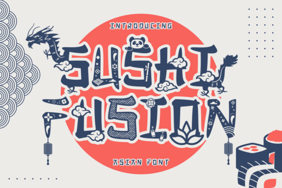 Sushi Fusion: The Asian-Inspired Font That Gave My Café Brand a Fresh Look