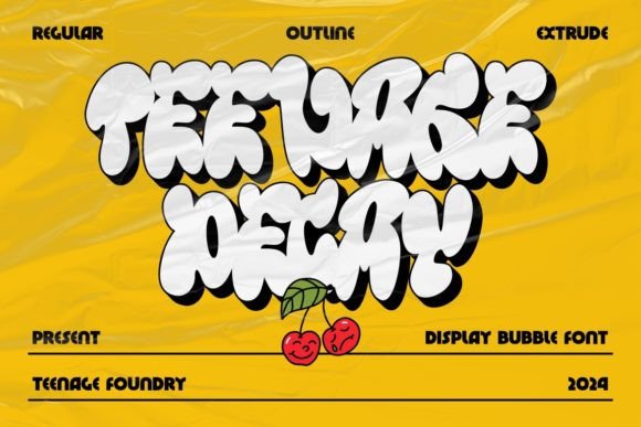 Teenage Decay: A Bold Display Font That Elevates Brand Identity