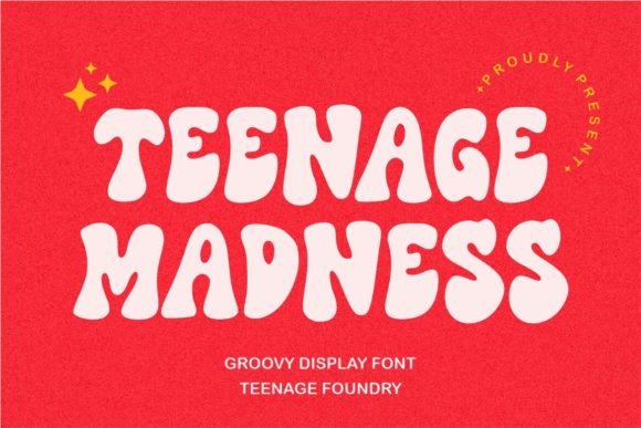 Teenage Madness: A Groovy Display Font for Bold Branding