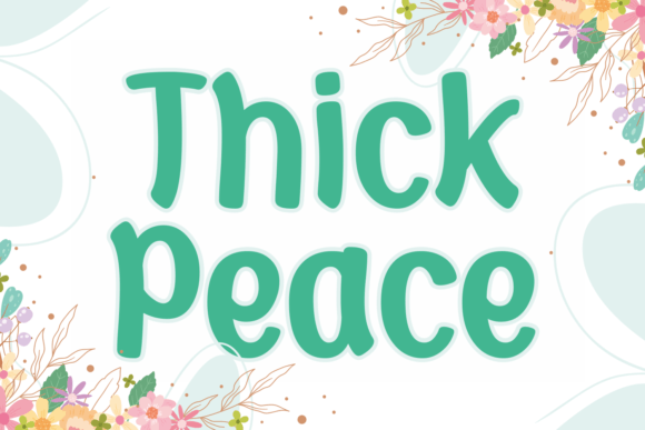 Thick Peace: A Joyful Display Font for Playful Branding Projects