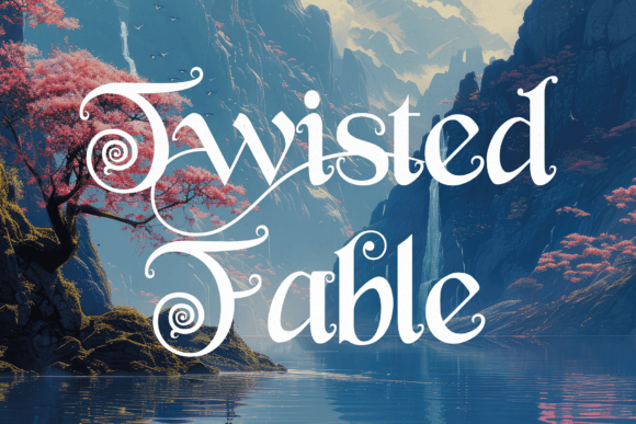 Twisted Fable: A Fantasy-Inspired Display Font for Editorial Design