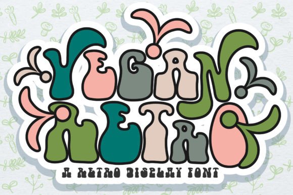 Vegan Retro: A Lively Display Font for Web Designers and Digital Brands