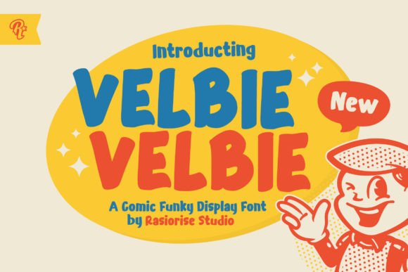 Velbie: A Retro Funky Cartoon Font for Creative Branding Projects