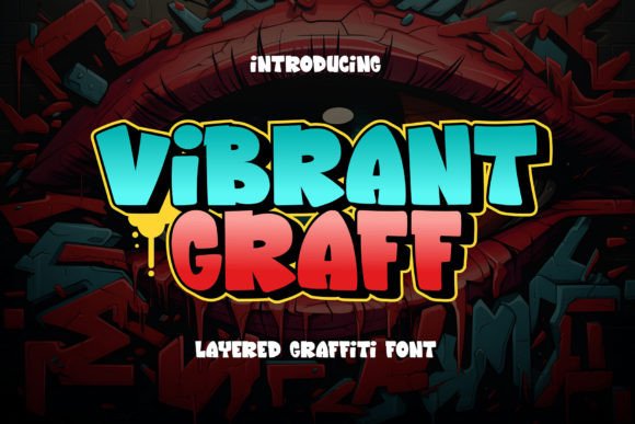 Vibrant Graff: A Bold Display Font for Crafters and Makers