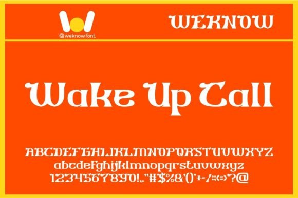 Wake Up Call: A Bold Display Font for Modern Web Design